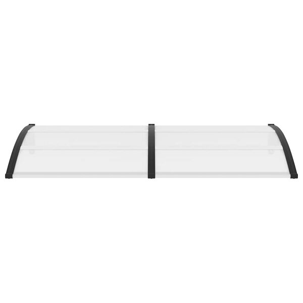 vidaXL Deurluifel 200x75 cm PC zwart en transparant