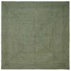 vidaXL Gebied Tapijt Olijfgroen 240 x 240 cm Jute