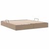 vidaXL Opslag bed met matras Cappuccino 160 x 200 cm Kunstleer