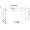 vidaXL Salontafel 110x55x45 cm massief grenenhout grijs