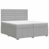 vidaXL Boxspringbed met matras Lichtgrijs 140 x 200 cm Stof
