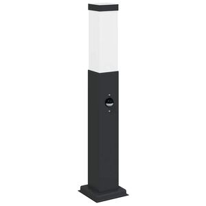 vidaXL Bolderverlichting met sensor 50 cm zwart IP44