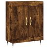 vidaXL Dressoir 69,5x34x90 cm bewerkt hout gerookt eikenkleurig