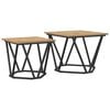vidaXL Bijzettafelset 2 pcs Artisan Eiken 50 x 50 x 40 cm