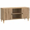 vidaXL TV-kast 102 x 34,5 x 50 cm Artisanaal eiken Bewerkt hout