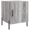 vidaXL Nachtkastje 40x40x50 cm bewerkt hout grijs sonoma eikenkleurig