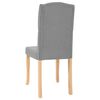 vidaXL Eetkamerstoelen 4 st stof lichtgrijs