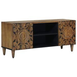 vidaXL TV-kast Bruin 105 x 33,5 x 46 cm Massief Mango Hout