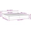 vidaXL Bedframe zonder matras 160x200 cm fluweel donkergrijs