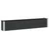 vidaXL Verhoogde plantenbak Zwart 200 x 30 x 36 cm WPC en Aluminium