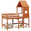 vidaXL Hoogslaper bedframe Wasbruin 90 x 190 cm Massief grenenhout