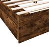 vidaXL Bedframe met lades bewerkt hout gerookt eikenkleurig 180x200 cm