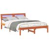vidaXL Bedframe Wasbruin 140 x 190 cm Massief grenenhout
