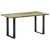 vidaXL Eettafel 160x80x75 cm massief gerecycled hout