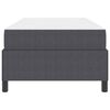 vidaXL Bedframe met matras Donkergrijs 90 x 200 cm Stof