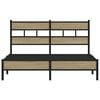 vidaXL Bedframe zonder matras hout sonoma eikenkleurig 137x190 cm