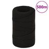vidaXL Werktouw 2 mm 500 m polyester zwart