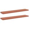 vidaXL Wandplank Muurmontage 2 st Rood 120 x 23,5 x 3,8 cm