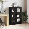 vidaXL Boekenkast 82,5x30,5x115 cm spaanplaat zwart eikenkleurig