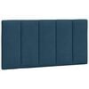 vidaXL Hoofdbordkussen "Hanko" 100 cm fluweel blauw