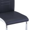 vidaXL Eetkamerstoelen 2 st kunstleer zwart
