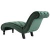 vidaXL Chaise longue fluweel groen