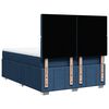 vidaXL Boxspring met matras stof blauw 160x200 cm