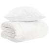 vidaXL Dekbedset 2 st Wit Bamboevezel