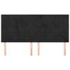 vidaXL Hoofdbord zwart 200x5x118/128 cm fluweel