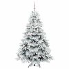 vidaXL Kunstkerstboom met 300 LED met standaard Wit 180 cm PE en PVC