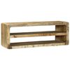 vidaXL TV-kast met plank Bruin 100 x 32 x 36 cm Massief mangohout