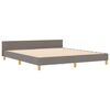 vidaXL Bedframe met hoofdeinde Taupe 180 x 200 cm Stof