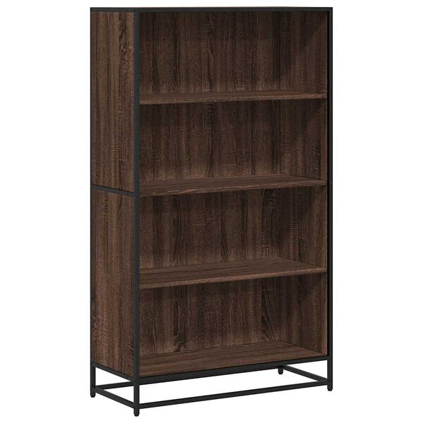 vidaXL Boekenkast 80,5x35x139 cm bewerkt hout bruin eikenkleurig