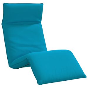 vidaXL Ligstoel inklapbaar 175x54x8,5 cm oxford stof lichtblauw