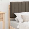 vidaXL Bedframe met Gevoerd Hoofdgedeelte Taupe 75 x 190 cm