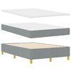 vidaXL Boxspringbed met matras Lichtgrijs 120 x 190 cm Stof