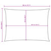 vidaXL Zonnescherm rechthoekig 2,5x4 m oxford stof blauw