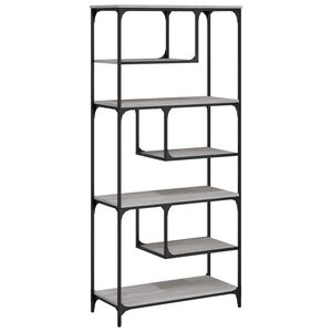 vidaXL Boekenkast 81x36x176 cm bewerkt hout grijs sonoma eikenkleurig