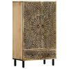 vidaXL Hoge kast 60x33x100 cm massief mangohout