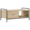 vidaXL Salontafel Sonoma Eiken 90 x 49 x 41 cm Bewerkt hout