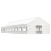 vidaXL Prieel met dak 20,07x5,88x3,75 m polyetheen wit