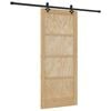 vidaXL Schuifdeur ORKDAL 86 x 198,5 cm Massief grenenhout Naturel
