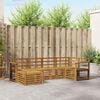 vidaXL Sofa-Sets 6 pcs Naturel Massief Acaciahout