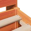 vidaXL Bedframe zonder matras massief grenenhout wasbruin 200x200 cm