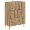 vidaXL Ladenkast 66 x 34,5 x 90 cm Bewerkt hout Artisanaal eiken