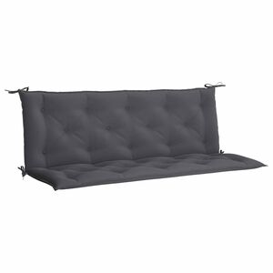 vidaXL Tuinbankkussen 150x(50+50)x7 cm oxford stof antracietkleurig