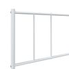 vidaXL Bedframe met hoofdbord metaal wit 107x203 cm