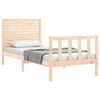 vidaXL Bedframe met hoofdbord massief hout