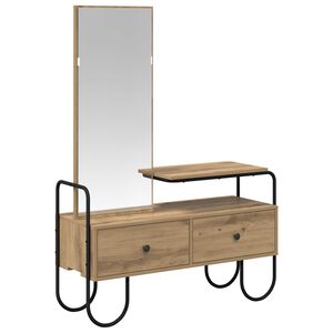 vidaXL Plafondtafel Artisanaal eiken 100 x 36,5 x 136 cm Bewerkt hout