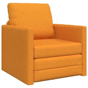 vidaXL Slaapbank Donkergeel 74 x 77 x 81 cm Stof
